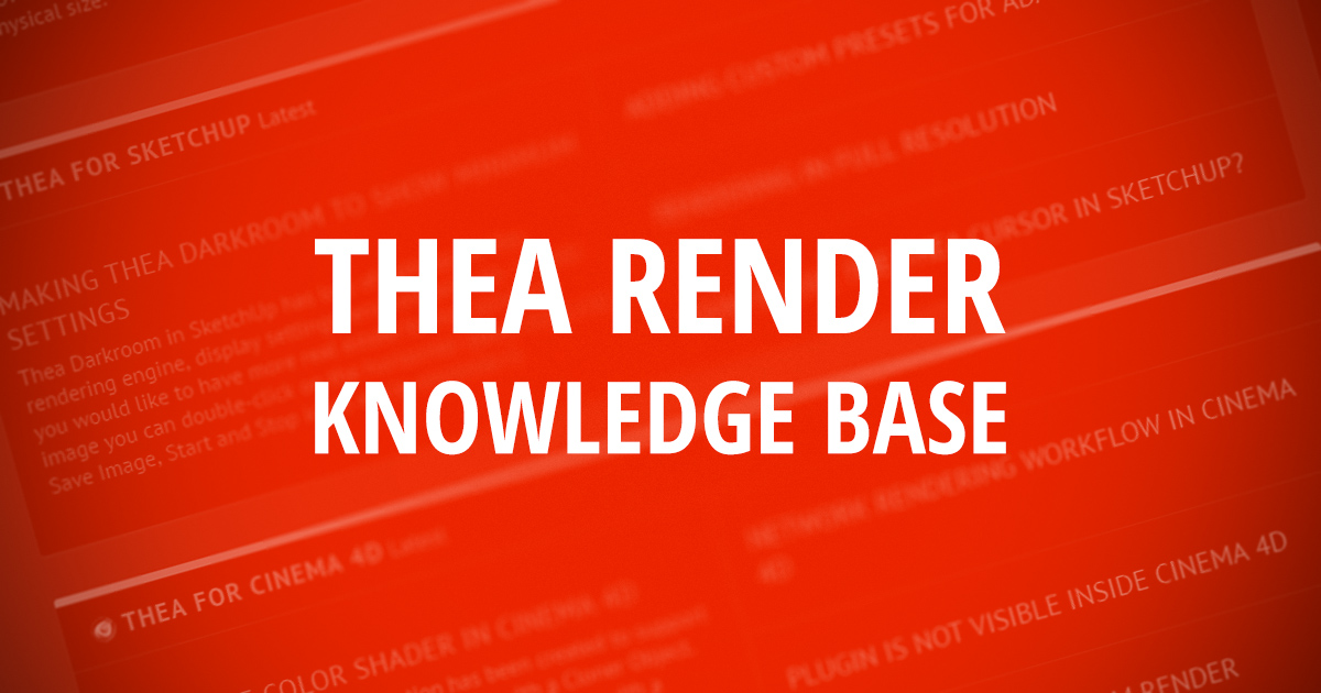 thea render license